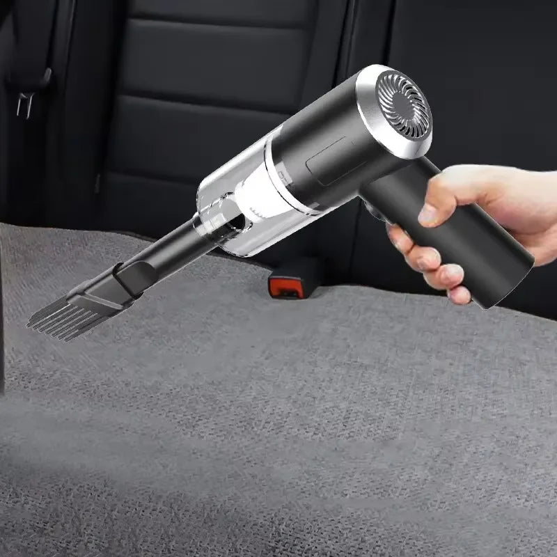 Portable Cordless Handheld Car Vacuum Cleaner Dual Use Blowing & Suction with Multi-Nozzles for Car Home Pet Office
