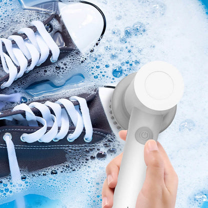 Electric Handheld Spin Scrubber Cordless Cleaning Brush with 2 Rotating Speeds