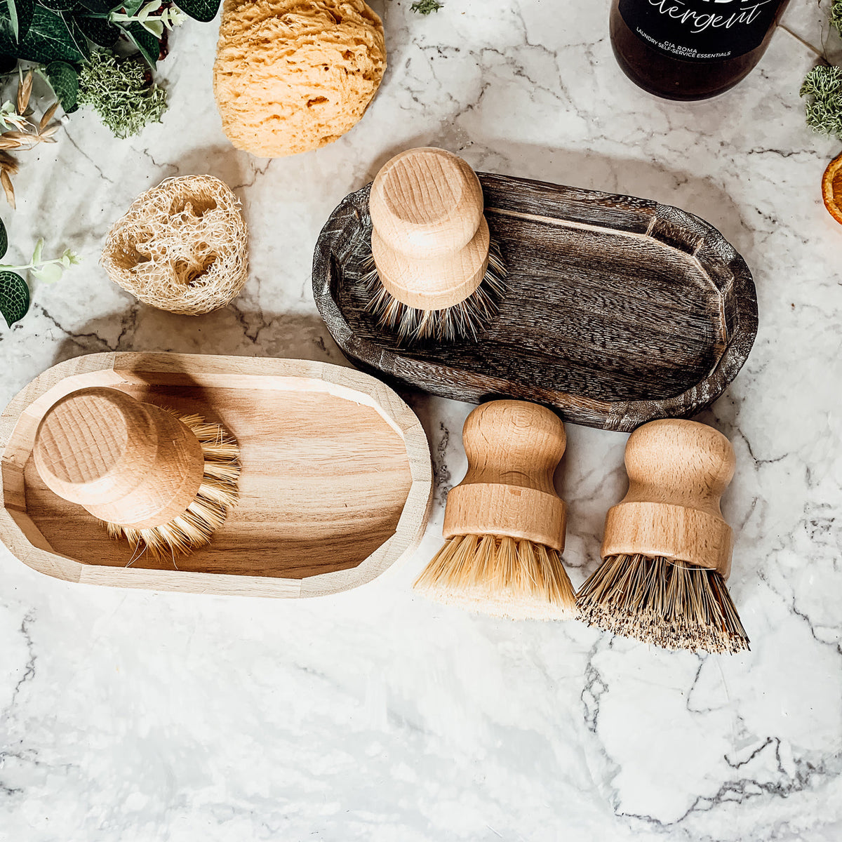 Natural Sisal Dish And Pot Scrub Brush All Natural Beech Wood Ergonomic Handle